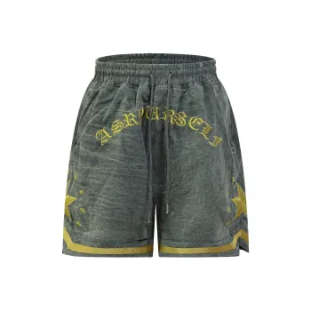 Askyurself Loose Fit Shorts Unisex Army Green