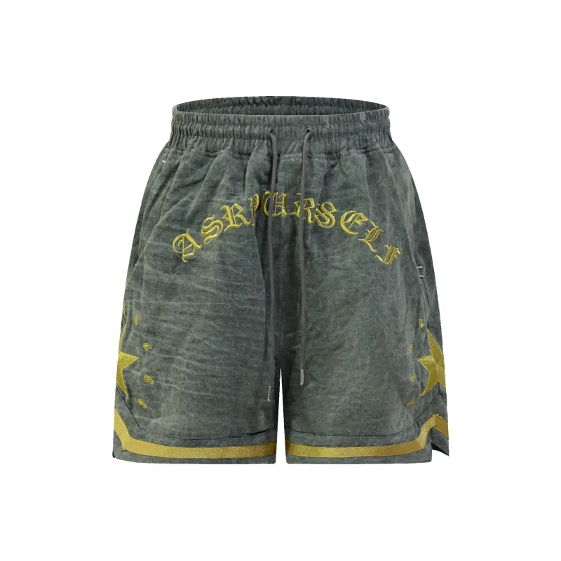 Askyurself Loose Fit Shorts Unisex Army Green-0