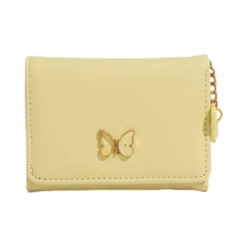 REDOO PU Wallet Women's Black/Yellow/Pink