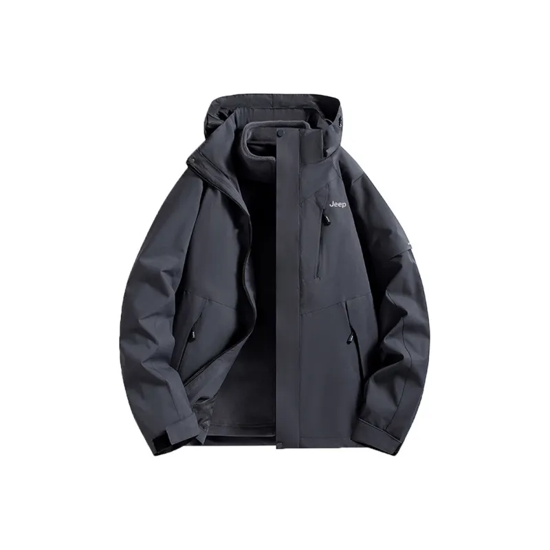 Jeep Black Knight Series Trench Coats Unisex-6