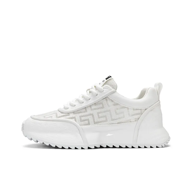 Kuding Cushioning, Slip Resistant, Breathable, Moisture Wicking, Lightweight Low Top Chunky Sneakers Men's-0