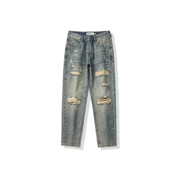 HIPANDA Jeans Men's Washed Color