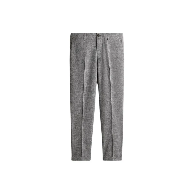 H&M Suit Trouser Men's Mixed Dark Gray-0