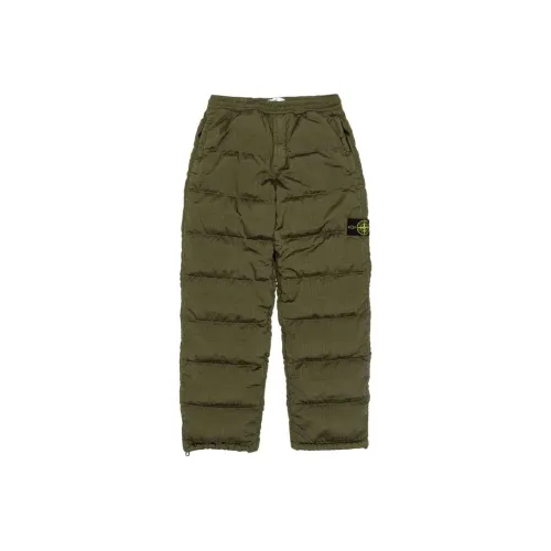 STONE ISLAND Compass Logo perfect Padded Wide leg Trousers