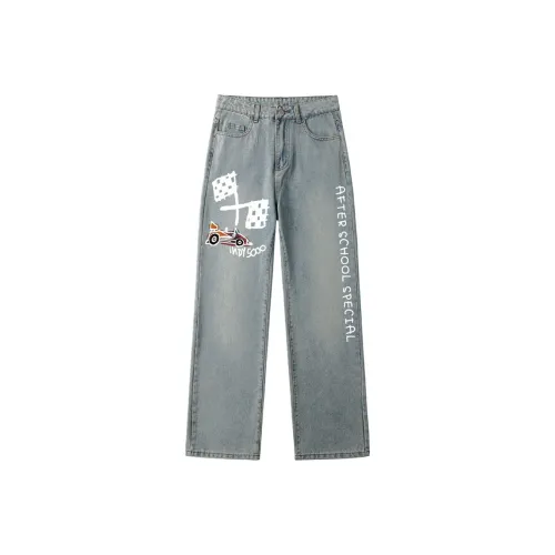 AFTER SCHOOL SPECIAL Jeans Unisex Light Blue