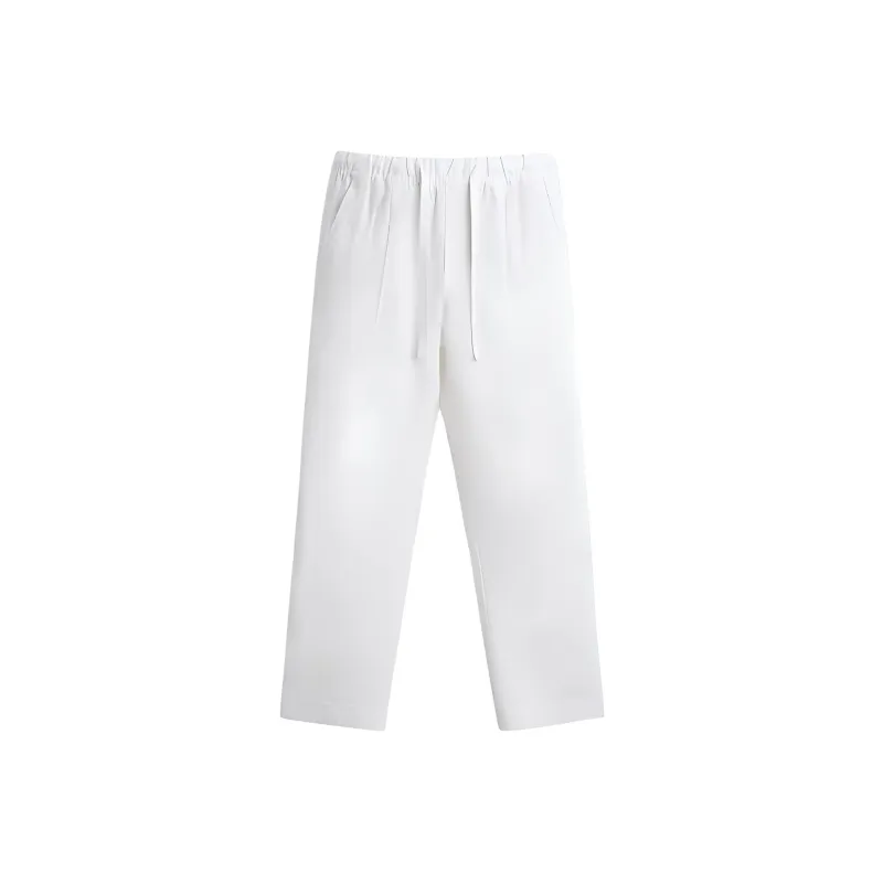 ZARA Casual Pants Men White-0