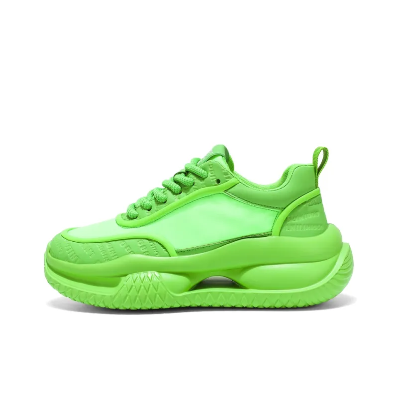 Kuding Breathable And Lightweight Low Top Chunky Sneakers Men's-6