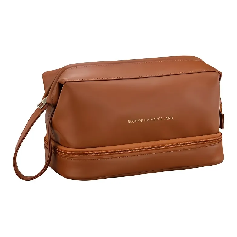 LETOO Leather With PU Makeup Bag Women's White-2