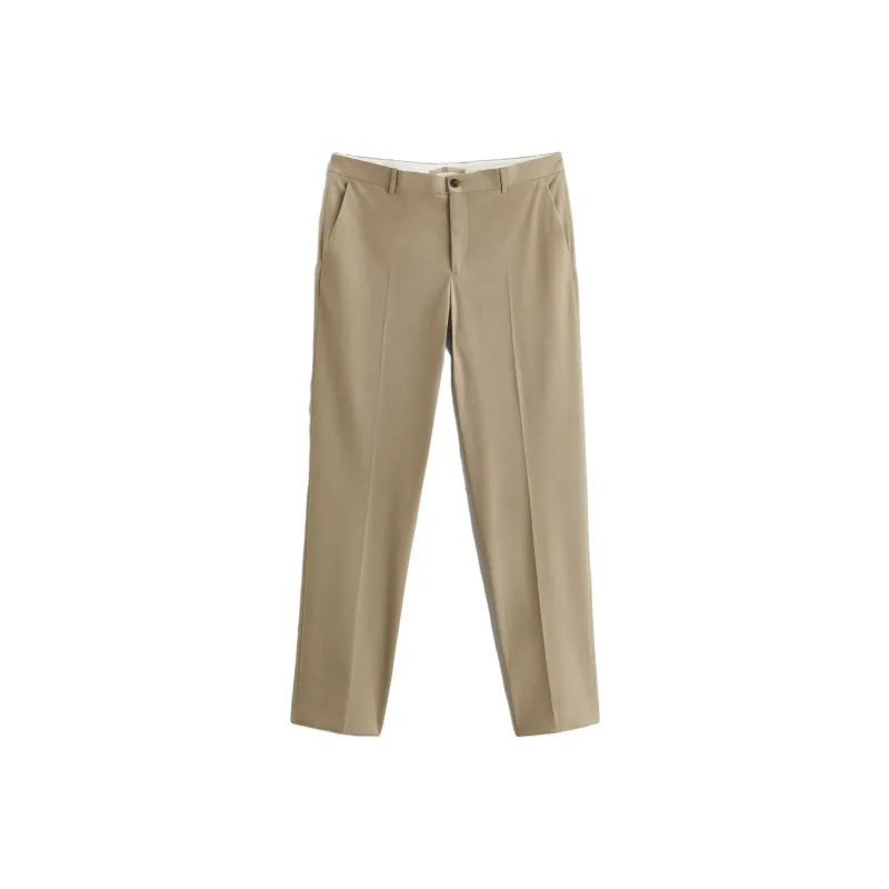 ZARA Suit Trousers Men Light Brown Yellow-0