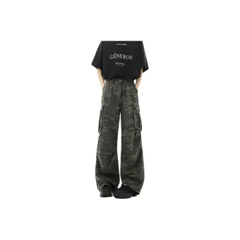 SOCKKEY Cargo Pants Unisex Camouflage