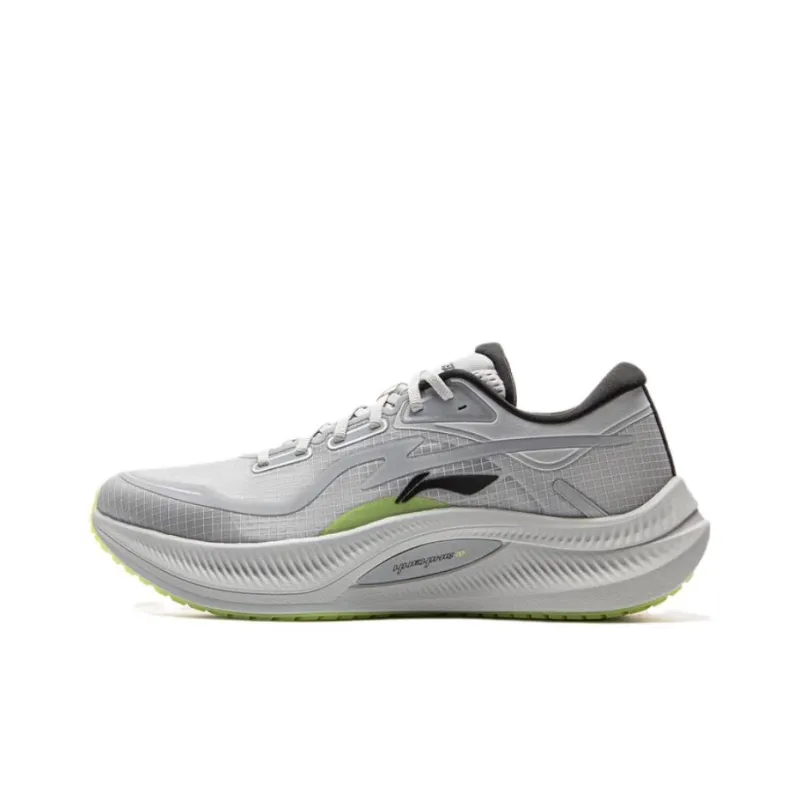 LiNing Yueying 4 Abrasion Resistant Slip Resistant Low Top Casual Running Shoes Men's Calm Gray-0