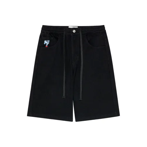 MIND ERROR Denim Shorts Unisex