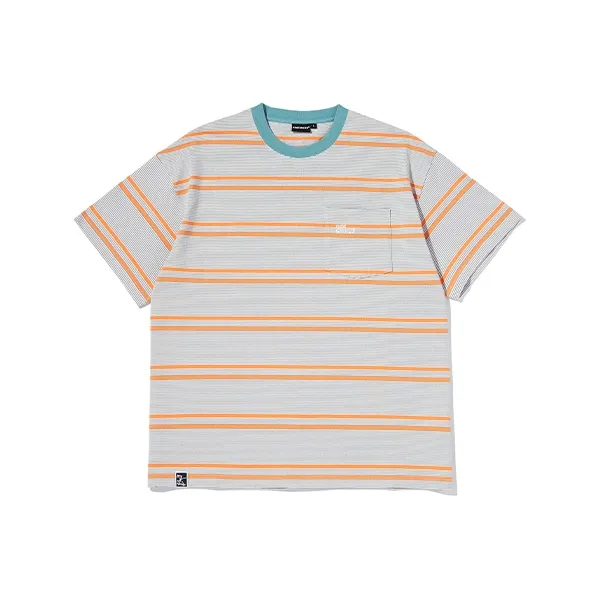 OddCIRKUS SS25 T Shirt Unisex Orange Stripes-0