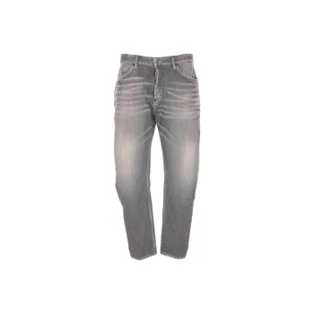 DSQUARED 2 Mid Rise Straight Leg Paint Splatter Jeans