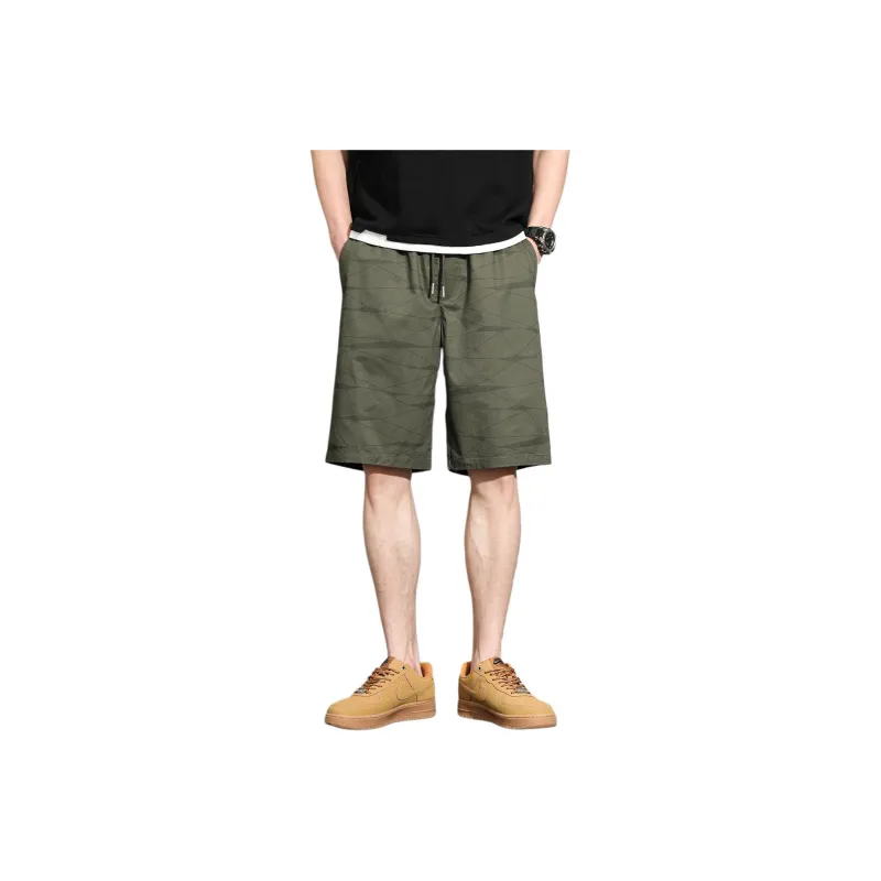 Tonlion Casual Shorts Men's Forest Green-0