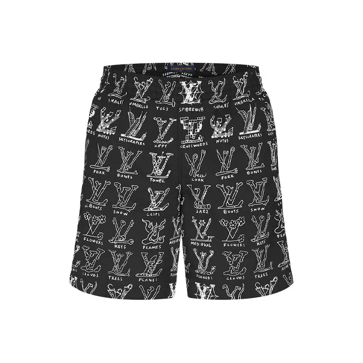 LOUIS VUITTON Casual Shorts Men's Black-0