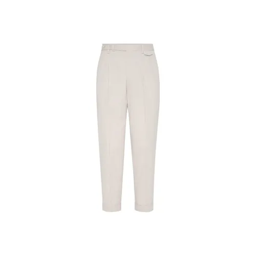 Brunello Cucinelli Pleat Detailed Tapered Leg Trousers