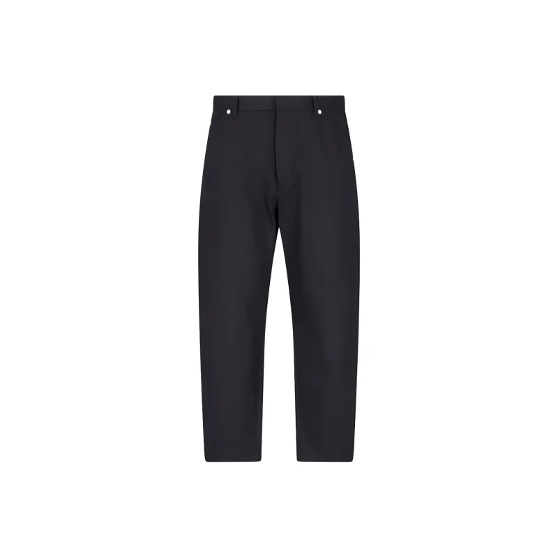 PRADA Triangle Logo Tapered Leg Jeans-0