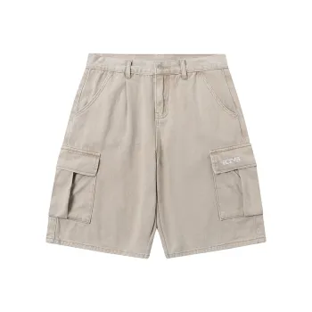 TGNS Denim Shorts Unisex Khaki