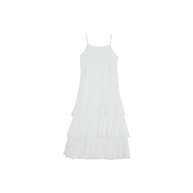 Zukizuki Slip Dress Women's White-1