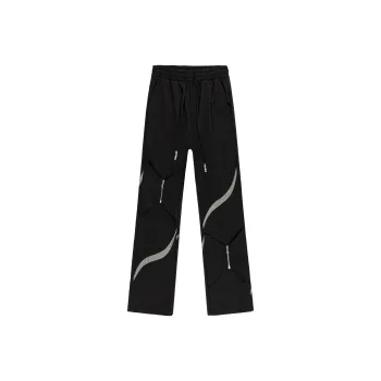 XINYINSU Casual Pants Unisex Black