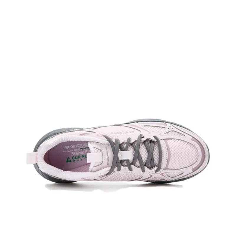 Skechers SPORT WOMENS Breathable And Lightweight Low Top Running Shoes Women's Pink Black-2
