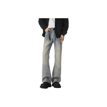 DUATOGE Jeans Men's Light Vintage Blue