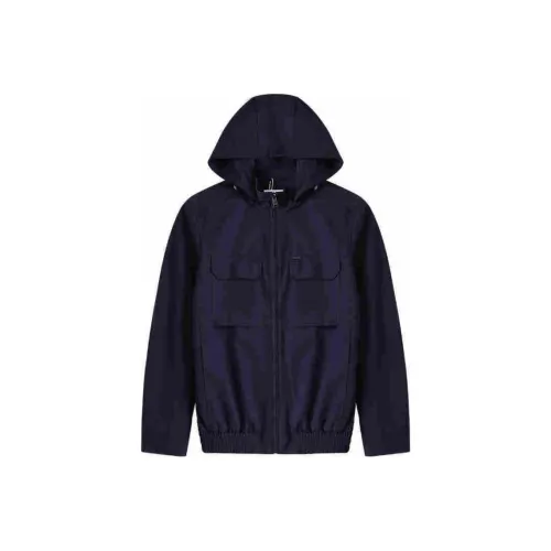 BEN SHERMAN Fall Jackets Coats Standard Men's Navy Blue Khaki