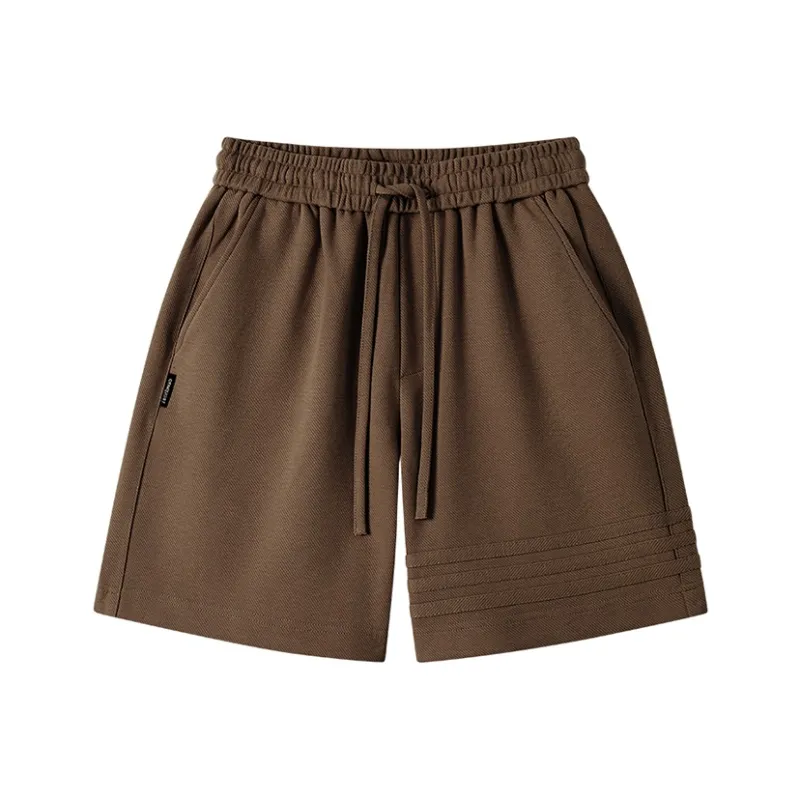 MAISON VINSON Solid Color Sports Casual Shorts Unisex-9