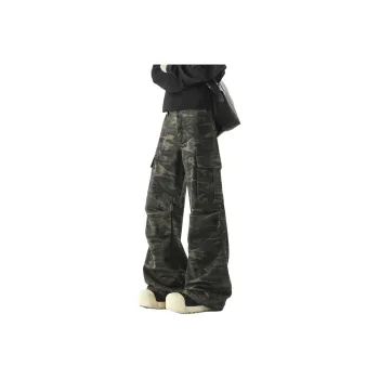 BENGEN Cargo Pants Unisex Camouflage
