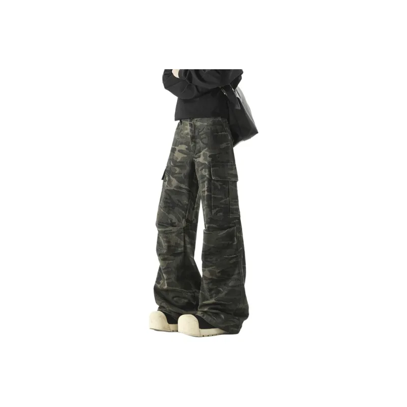 BENGEN Cargo Pants Unisex Camouflage-0