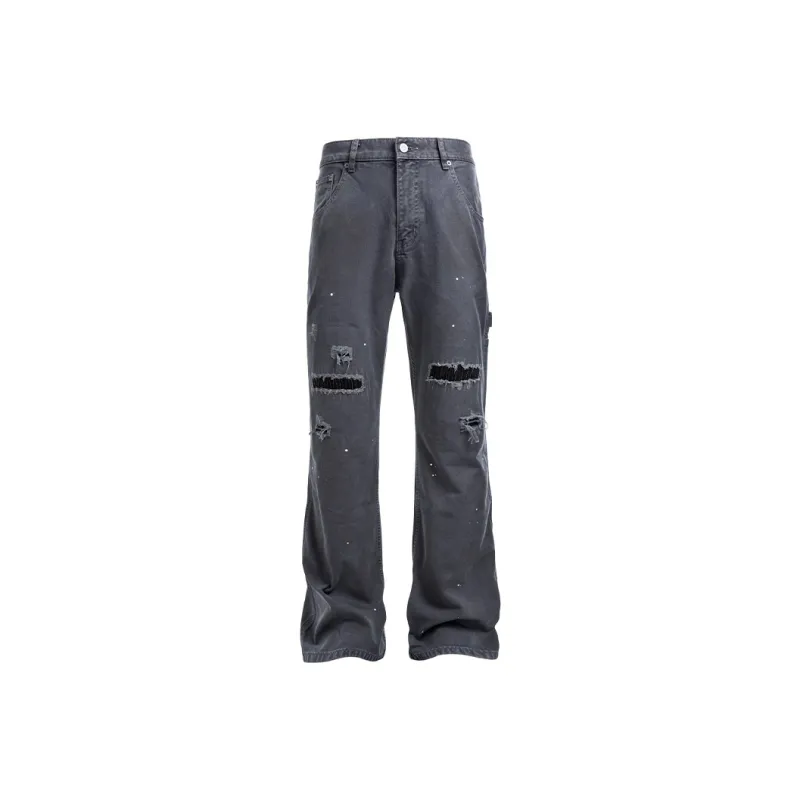 CATSSTAC Casual Pants Unisex Gray-0