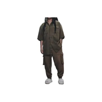 ZARA Samuel Ross Collaboration Cargo Pants Men Khaki