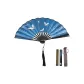 Blue Crane Dancing among Clouds+Tassel[Includes Fan Cover+Fan Box]