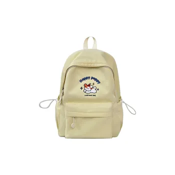 Moonshine Nylon Backpack Regular Unisex Yellow/White/Purple/Black