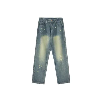 SIMPLE RIMLESS/SRME Jeans Unisex Vintage Blue