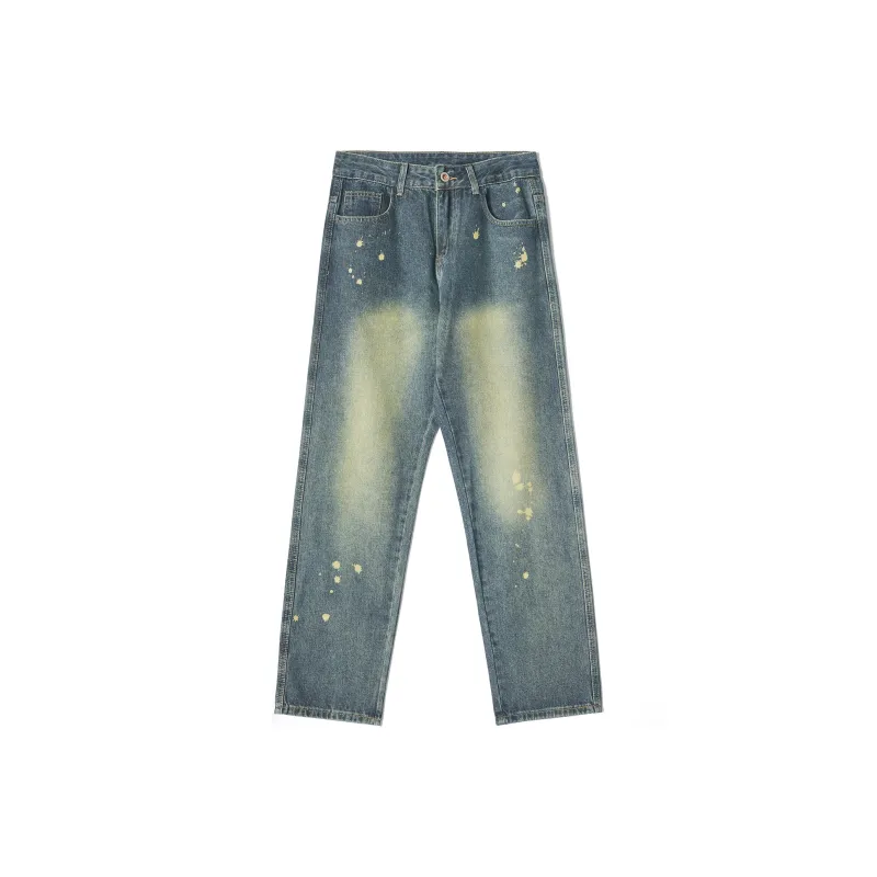 SIMPLE RIMLESS/SRME Jeans Unisex Vintage Blue-0