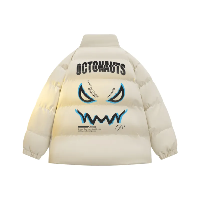 Small Columns Under The Sea Puffer Jacket Unisex-5