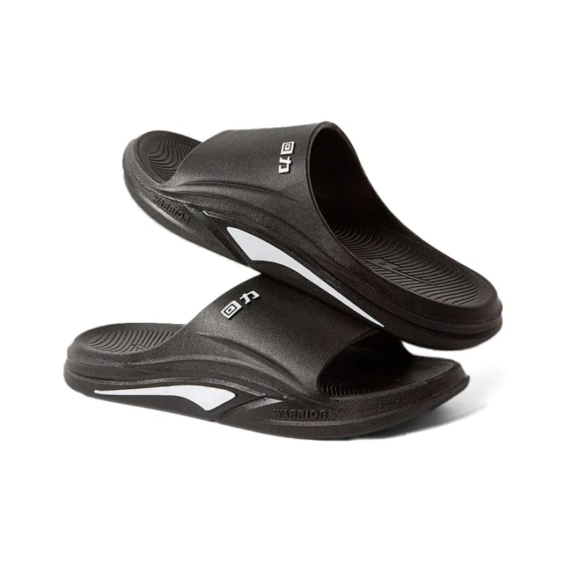 Warrior Slip Resistant Slide Slippers Men's Black-1