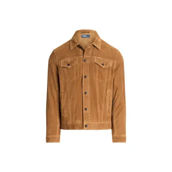 Polo Ralph Lauren Leather Jacket Men's Tan