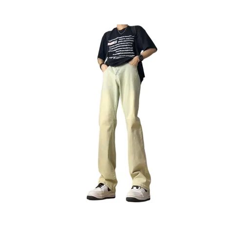 D&W Jeans Unisex Yellow Mud Dye