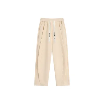JCUI Casual Pants Unisex Apricot