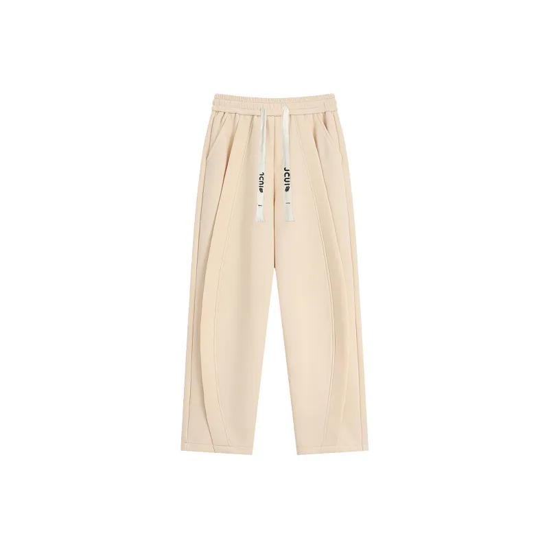 JCUI Casual Pants Unisex Apricot-0