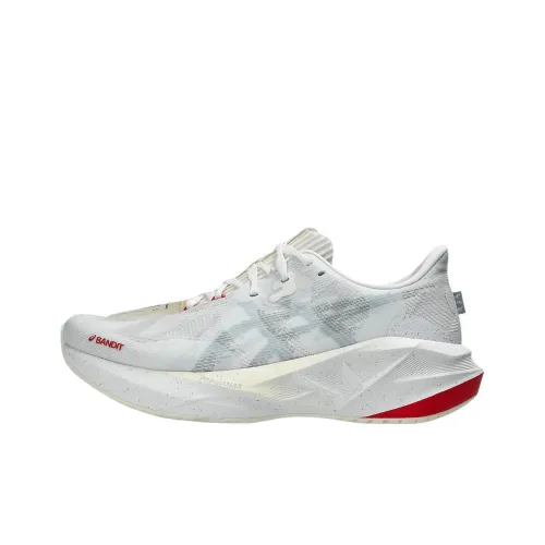 BANDIT x Asics NOVABLAST 5 Anti Slip Wear Resistant Low Top Casual Running Shoes Men's White