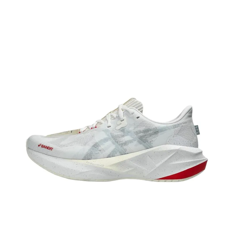 BANDIT x Asics NOVABLAST 5 Anti Slip Wear Resistant Low Top Casual Running Shoes Men's White-0