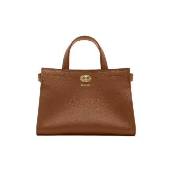 Burberry Calfskin Handbag Mini Women's Light Umber