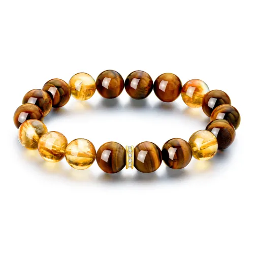 Lao Feng Xiang Tiger's Eye Stone Bracelets Unisex