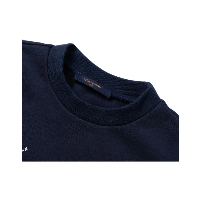 LOUIS VUITTON Lv Stitch Print Embroidered Sweatshirt-2