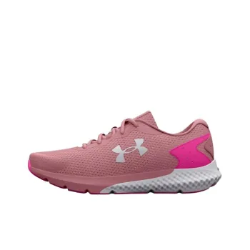 Under Armour Charged Rogue 3 Cushioning And Breathable Low Top Running Shoes Women's Pink