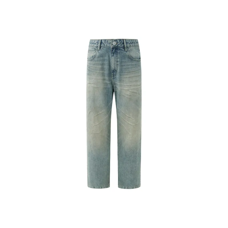 CHINISM Jeans Unisex Washed Blue-0